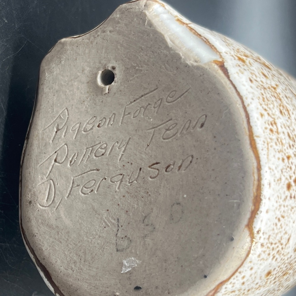 Pigeon Forge Pottery Signed D. Ferguson Owl Collectible Douglas Ferguson vintage - Picture 3 of 8